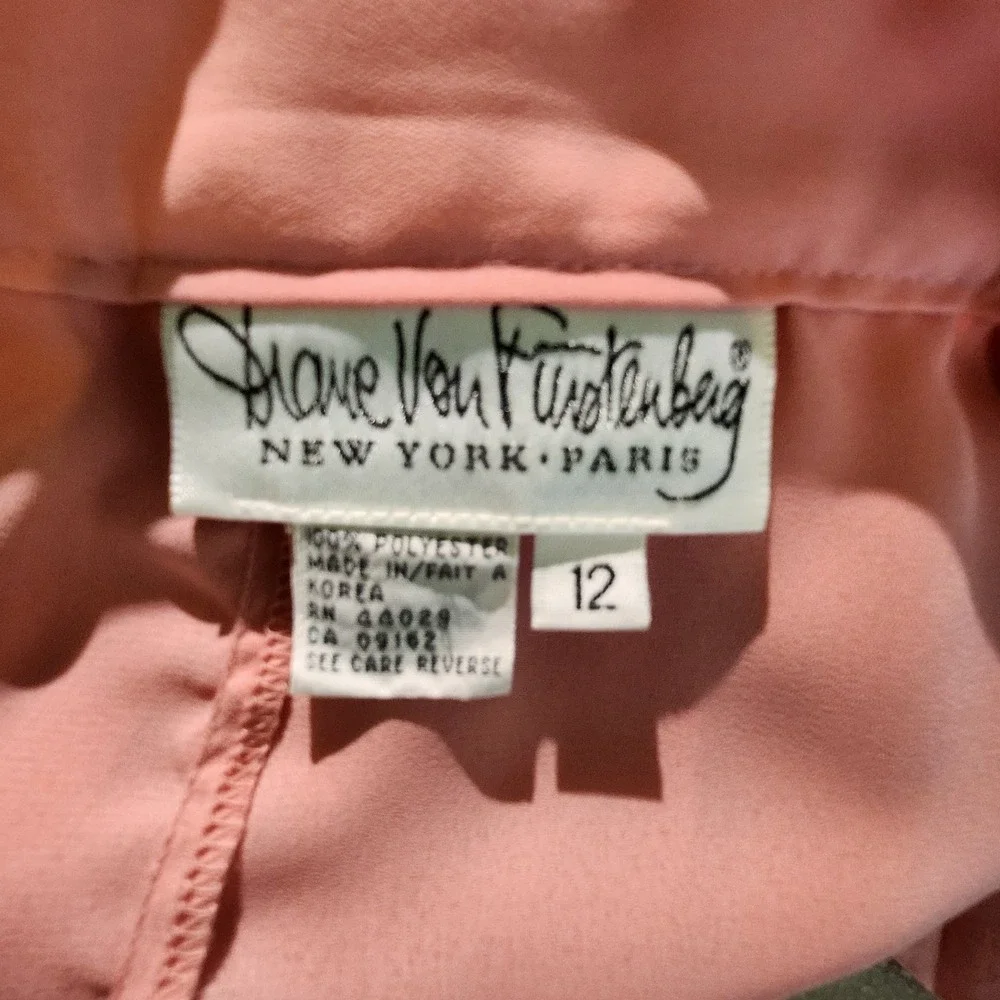Diane von Furstenberg Vintage 80s Skirt Pink Pleated Vintage Midi 12